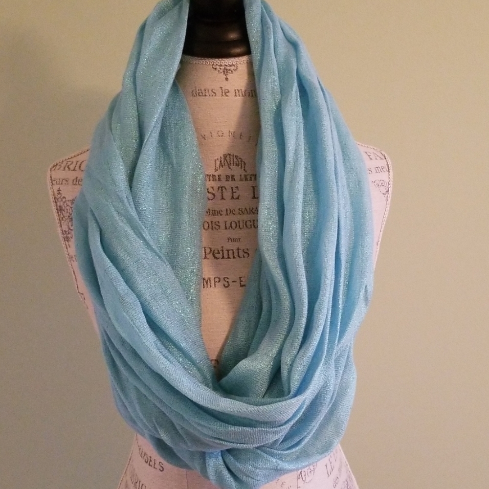 Aqua Infinity Scarf